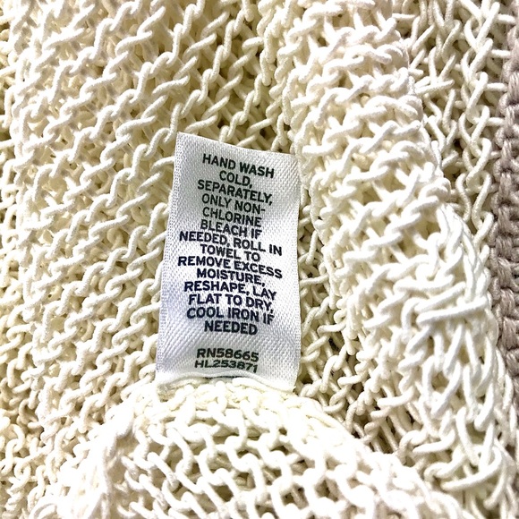 TROUVE Mesh Sweater, Cream & Beige, Size M - Picture 7 of 7